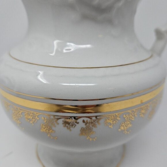 Antique 19th Century Wash Pitcher Burford Bros Pottery Porcelain E Liverpool OH - Picture 7 of 8